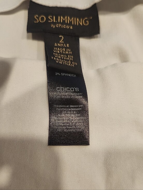 Chico's Pants - Chico's White So Slimming Ankle Pants